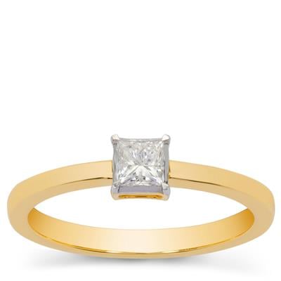 Diamond Ring in 18K Gold 0.25ct