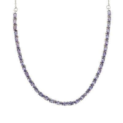 Tanzanite Necklace in Sterling Silver 8.35cts