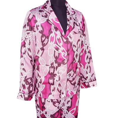Destello Chain Print Nightwear PJ Set (Choice of 4 Sizes) (Pink)