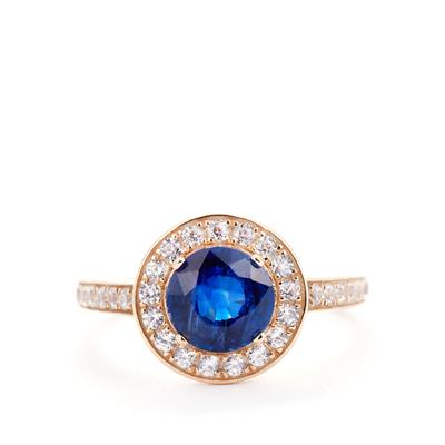Nilamani Ring with White Zircon in 9K Gold 2.42cts