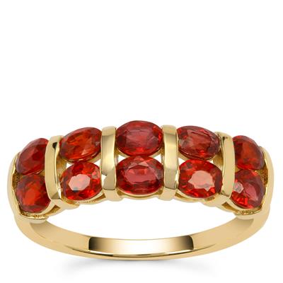 Songea Red Sapphire Ring in 9K Gold 2.35cts