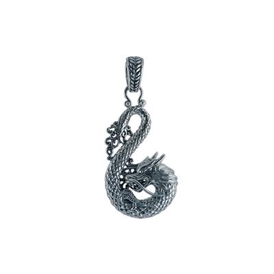 Balinese Dragon Pendant in Sterling Silver 8.77g