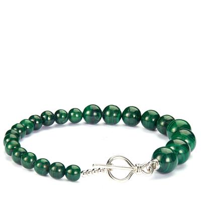 Malachite Bracelet in Sterling Silver 106.50cts