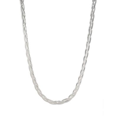 17'' Sterling Silver Dettaglio Twined Flexible Herringbone Chain 13.50g