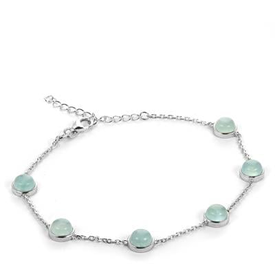 Aquamarine Bracelet in Sterling Silver 6cts