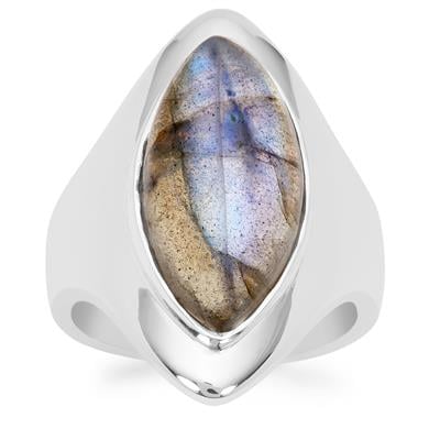 Paul Island Labradorite Ring in Sterling Silver 7.70cts