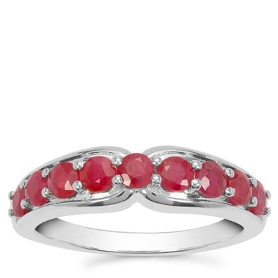 Thai Ruby Ring in Sterling Silver 1.35cts
