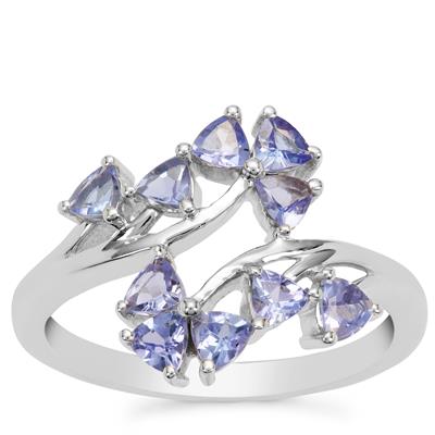 A Tanzanite Ring in Sterling Silver 1cts