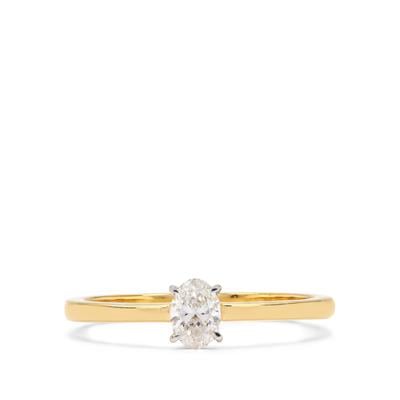 Diamonds Ring in 18K Gold 0.31cts