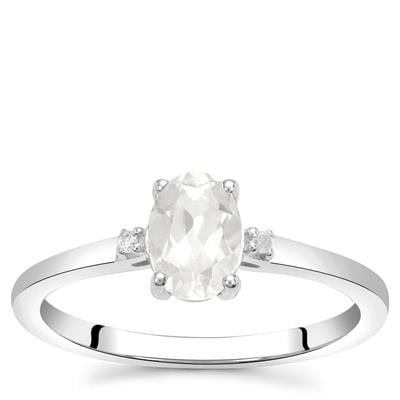 Ratanakiri Zircon & Diamond Sterling Silver Ring 