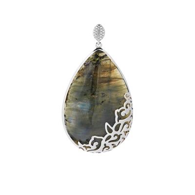 Labradorite Pendant in Sterling Silver 152.14cts
