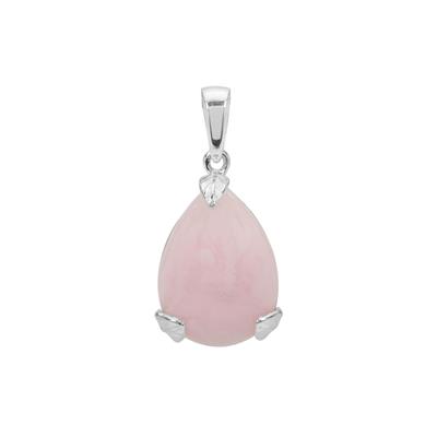 Pink Aragonite Pendant in Sterling Silver 8.95cts