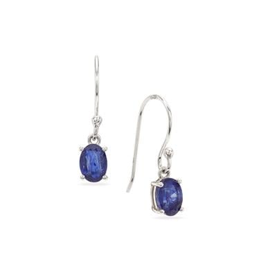 Blue Sapphire Sterling Silver Earrings