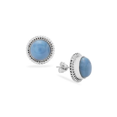 Bengal Blue Opal Earrings in Sterling Silver 8cts
