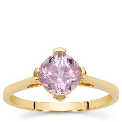 AAA Pink Kunzite Ring in 9K Gold 1.80cts