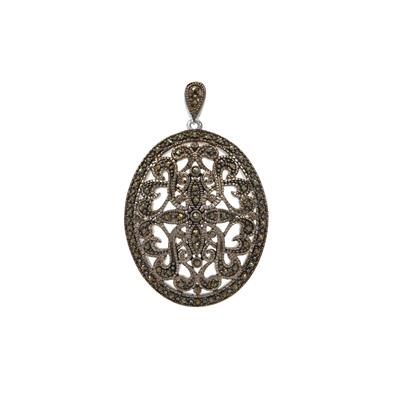 Marcasite Pendant in Sterling Silver 0.50cts