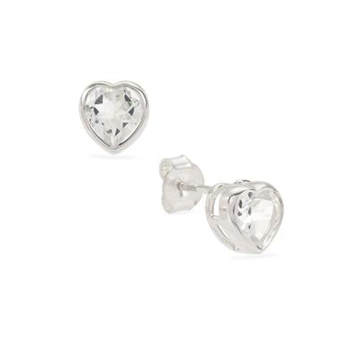 Marambaia Ice White Topaz Earrings in Sterling Silver 1.90cts