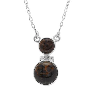 Arizona Pietersite Necklace in Sterling Silver 8.50cts