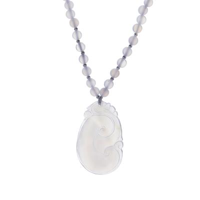Ice Agate Necklace in Sterling Silver 200cts