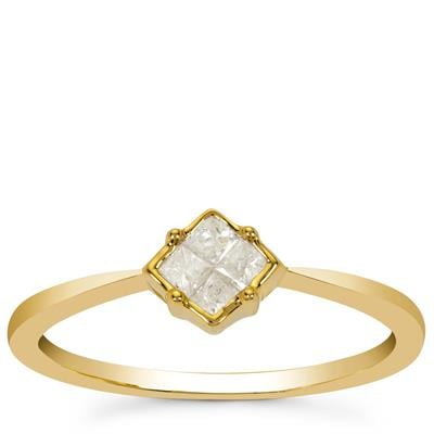 Diamond Ring in 9K Gold 0.25ct