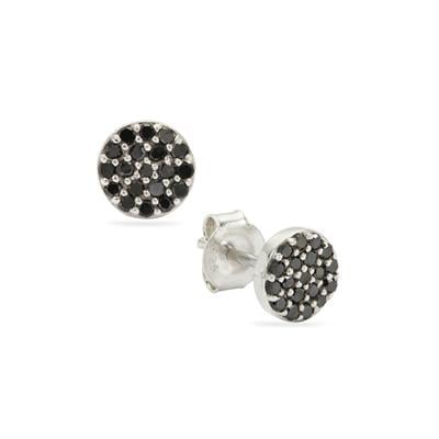 Black Diamonds Earrings in Sterling Silver 0.26cts