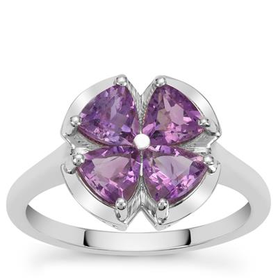 Moroccan Amethyst Ring in Shamrock Sterling Silver 1.55cts