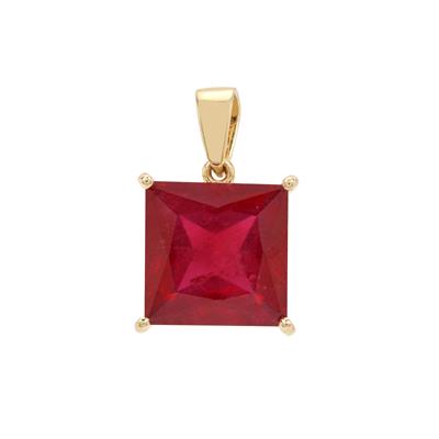 Malagasy Ruby Pendant in 9K Gold 7.25cts