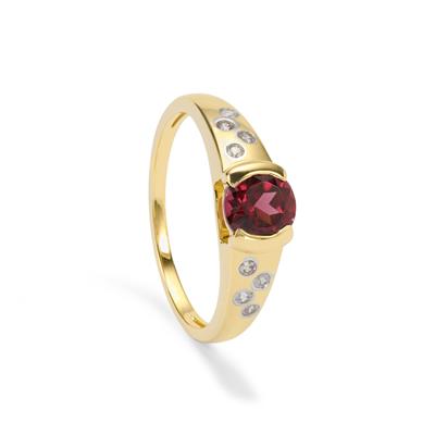 Garnet Gemporia Loose Gemstones Umbalite Garnet Ring With White
