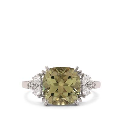 Csarite® Ring with Diamond in Platinum 950 5.28cts