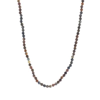 Pietersite Necklace in Sterling Silver 52cts 