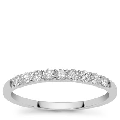 9K White Gold Diamond Ring 0.32cts