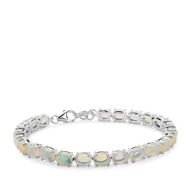 Ethiopian Opal Bracelet in Sterling Silver 10.54cts