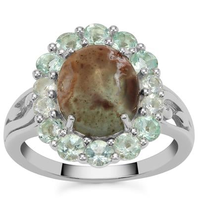 Aquaprase™ Ring with Aquaiba™ Beryl in Sterling Silver 4.40cts