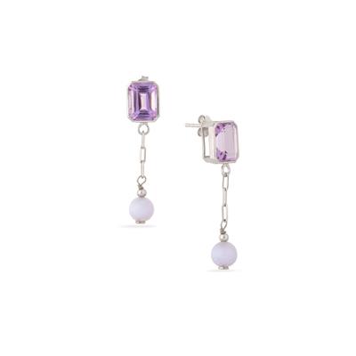 Luxury Authentic Amethyst 18K store Gold over .925 Sterling Silver handmade earrings