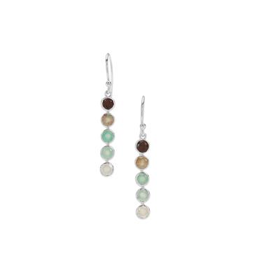 Ombre  Aquaprase™ Earrings in Sterling Silver 2.50cts
