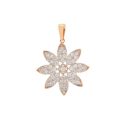 Canadian Diamonds Pendant in 9K Rose Gold 0.76cts