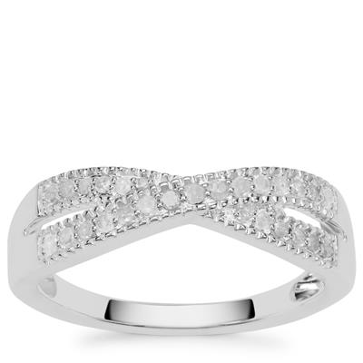 Diamonds Ring in Sterling Silver 0.27ct