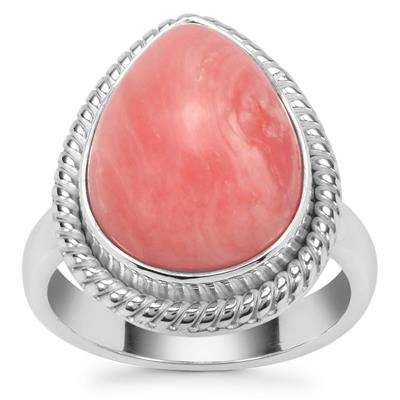 Pink Lady Opal Ring in Sterling Silver 4.74cts