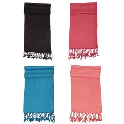 Destello Plain Dobby scarf (Choice of 4 Colors)