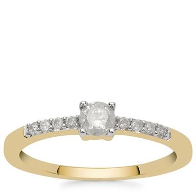 Diamonds Ring in 9K Gold 0.34cts