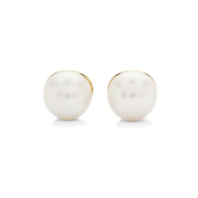 South Sea Cultured Pearl Cufflinks  in 9K Gold (9mm)