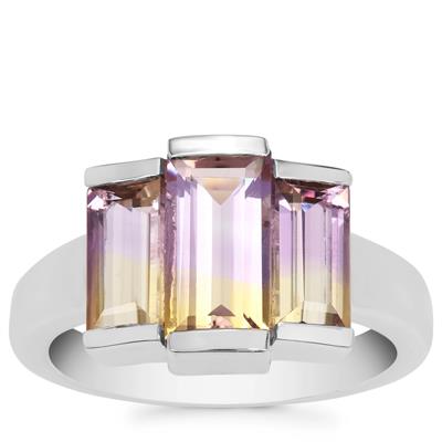 Ametrine Ring in Sterling Silver 3.10cts