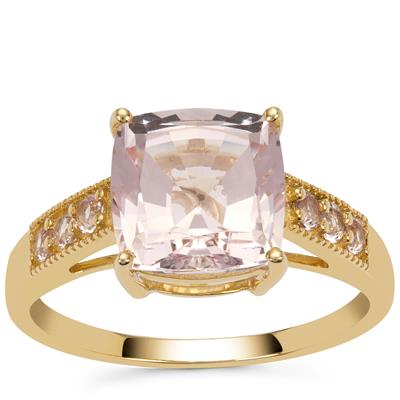 Idar Pink Morganite Ring in 9K Gold 3.30cts