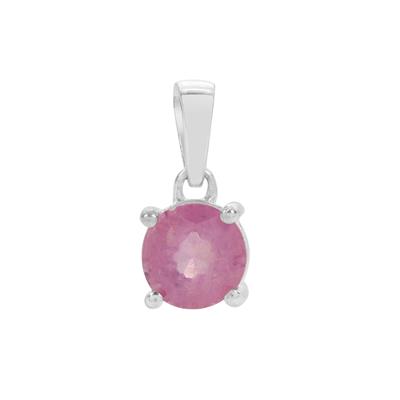 'Ilakaka Hot Pink Sapphire Pendant in Sterling Silver 1.60cts