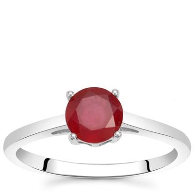  Ruby Sterling Silver Ring