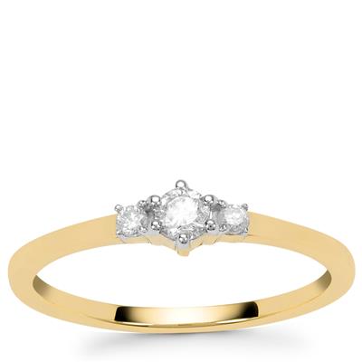 Diamonds 9K Gold Ring 0.21ct
