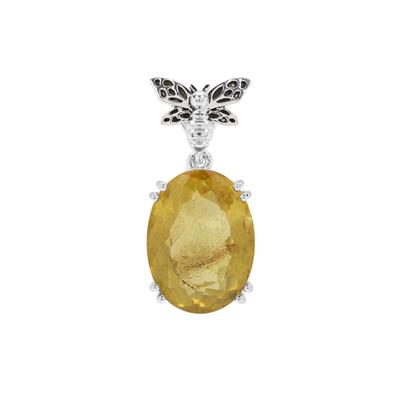 Dominican Amber Pendant in Sterling Silver 3.90cts