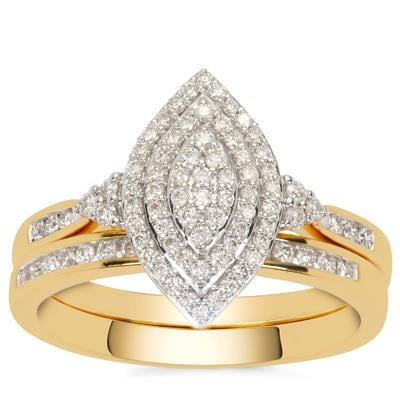Diamonds Ring in 18K Gold 0.53cts