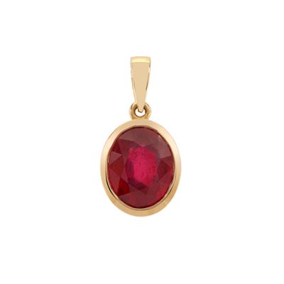 Bemainty Ruby Pendant in 9K Gold 3.90cts