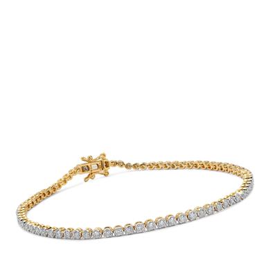 Diamonds Bracelet in 18K Gold 1.07cts